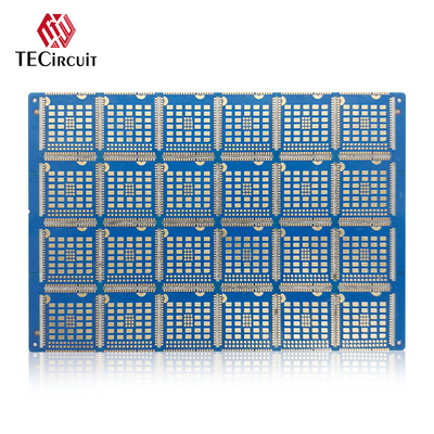 FR4 RIGID PCB 四面6層PCB板 ハーフカットスロット 浸水金 2u
